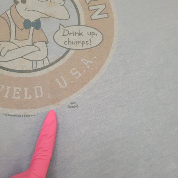 The-Simpsons Ringer Shirt Large 22x25 Matt-Groening - Picture 4 of 16